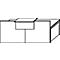Empfangstheke Come-In, 1 Ablage, gerade, Breite 2400 mm, weiß/Buche-Dekor