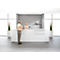 Empfangstheke Come-In, 2 Ablage, gerade, Breite 3600 mm, weiß/weiß
