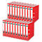 Encuadernadora LEITZ® 1015, DIN A4, ancho del lomo 52 mm, 20 unidades, roja