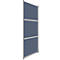 Enkele wand, antraciet gesatineerd