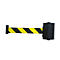 Enrouleur de sangle mural, fixation par vis, 10 m de long, pivotant, noir/jaune