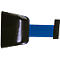 Enrouleur de sangle mural, fixation par vis, 5 m, sangle bleue