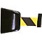 Enrouleur de sangle mural, magnétique, 5 m, sangle noire/jaune