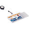 Enrouleur Yoyo à badge DURABLE, cordon 800 mm, avec clip et boucle à bouton-pression, plastique, 10 pièces