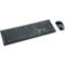 Ensemble clavier et souris Kensington KM150 EQ, sans fil, QWERTY, membrane scellée, souris 1200 dpi, PCR, noir