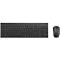 Ensemble clavier et souris Kensington KM150 EQ, sans fil, QWERTY, membrane scellée, souris 1200 dpi, PCR, noir