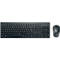 Ensemble clavier et souris Kensington KM270 EQ, sans fil, rechargeable, QWERTY, membrane scellée, souris pour gaucher/droitier, PCR, noir