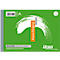 Cahier vert avec lettrage orange "Kassa-Eingang", détails : numéro d'article, nom, "Ursus - more than simple paper".