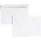 Two white envelopes, one open, the other closed.