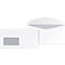 Two white envelopes, one with a window, on a white background.