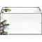 Enveloppen voor Kerstmis Sigel Christmas Garland, lang, 90 g/m², opdruk dennenappels, 50 stuks