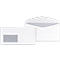 Enveloppes blanches, 110 x 220 mm (DL), 80 g/m², avec fenêtre, fermeture triangulaire, bande adhésive, 1000 pièces