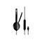 Schwarzes EPOS | Sennheiser-Headset mit Mikrofon und Bedienelementen.
