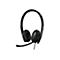 Schwarzes Headset mit Mikrofon. Der Kopfbügel und die Ohrmuscheln sind schwarz, mit dem Markenschriftzug EPOS | SENNHEISER auf dem Bügel.