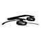 Schwarzes Headset mit Bügel, Ohrmuscheln und Mikrofon. Aufschrift EPOS | SENNHEISER.