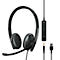 EPOS I SENNHEISER On-Ear ADAPT 165 USB II, USB A, 3,5-mm-Klinkenstecker, binaural, faltbar, UC-optimiert, schwarz 