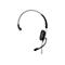 Schwarzes Headset mit Mikrofon auf weiÃŸem Hintergrund.