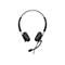 Schwarzes Headset mit Mikrofon, Ohrmuscheln mit weichen Polstern und silberfarbenen Details.