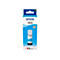 Epson Tintenflasche 103 cyan, blaue Flasche und Verpackung.