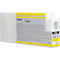 Gelbe Epson-Tintenpatrone T6424. Aufschrift: 'YELLOW'.
