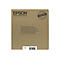 Brauner Karton mit Epson Logo und Text. Hinweis zum Anbringen eines Adressaufklebers. Aufkleber "Genuine Epson".