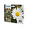 Epson Tintenpatronen-Multipack, 18XL, mit Gänseblümchen-Hintergrund, Barcode sichtbar.