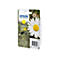 Gelbe Epson Tintenpatrone 18XL mit Gänseblümchen-Design.