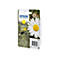 Gelbe Epson Tintenpatrone 18XL mit Gänseblümchen-Design.