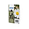 Schwarze Druckerpatrone, Epson, 18XL, mit einer GÃ¤nseblume und Barcode.
