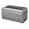 Grauer Epson DFX-9000 Nadeldrucker mit Bedienfeld und Ein/Aus-Schalter.