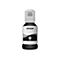 Schwarze Tinte fÃ¼r Epson Drucker, Flasche mit schwarzem Deckel. Aufdruck Epson, BK, Black.