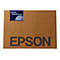 Brauner Karton von Epson mit blauem Markenlabel oben links und großem Epson-Schriftzug.