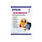 Epson A3 Fotopapier Verpackung mit Produktinfos und zwei Beispielbildern.