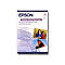 Epson Premium Glossy Fotopapier Verpackung im A3 Format mit Beispielbildern von Kindern und einem Pferd.