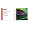 Epson Production Photo Paper Glossy 200 Verpackungsdesign mit Pfauenfeder-Motiv und technischen Spezifikationen.