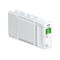 Cartouche d'encre Epson blanche, marquage vert avec "Green" et "GR". Contient 350ml.