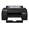Epson SureColor P5300 Fotodrucker in Schwarz mit offenem Papierfach und Displayansicht vor weißem Hintergrund.