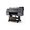 Ein grauer Großformatdrucker mit Rollen steht vor weißem Hintergrund. Aufschrift Epson SureColor P7300.