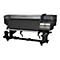 Epson SureColor Großformatdrucker mit Tintenpatronen-Modul auf einem Gestell vor weißem Hintergrund.
