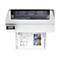 Ein Drucker druckt einen Grundriss mit dem Logo "Global Works Design".