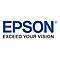 Blaues EPSON-Logo mit dem Slogan: EXCEED YOUR VISION.