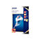 Epson Ultra Glossy Fotopapier Verpackung mit tanzender Ballerina vor blauem Hintergrund.