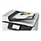 Epson Multifunktionsdrucker beim Einzug eines Dokuments mit Touchscreen-Anzeige und Ziffernblock.