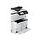 Weißer Epson Multifunktionsdrucker mit geöffnetem Tintenfach und Display.