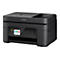 Schwarzer Epson Multifunktionsdrucker mit Touchscreen und Bedienfeld.