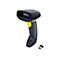 Schwarz-gelber Barcode-Scanner mit USB-Dongle. Der Scanner hat einen Griff und einen Kopf mit Fenster.