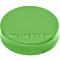 Round, light green magnet with embossed "magnetoplan" lettering.