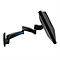 ergotron® 200 Series 2 Extensions bras de moniteur, support mural, pour 1 écran jusqu'à 27″ &amp; jusqu'à 11,3 kg, rotatif &amp; inclinable, réglable en profondeur, VESA, noir.