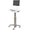 Ergotron CareFit Slim 2.0 computer trolley, met lade, voor monitoren tot 27', in hoogte verstelbaar, wit/warm grijs