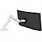 ergotron® HX Bras pour écran de bureau, pour 1 écran jusqu'à 49″ &amp; jusqu'à 19,1 kg, également pour les écrans incurvés, réglable en hauteur et en profondeur, support de bureau, blanc.